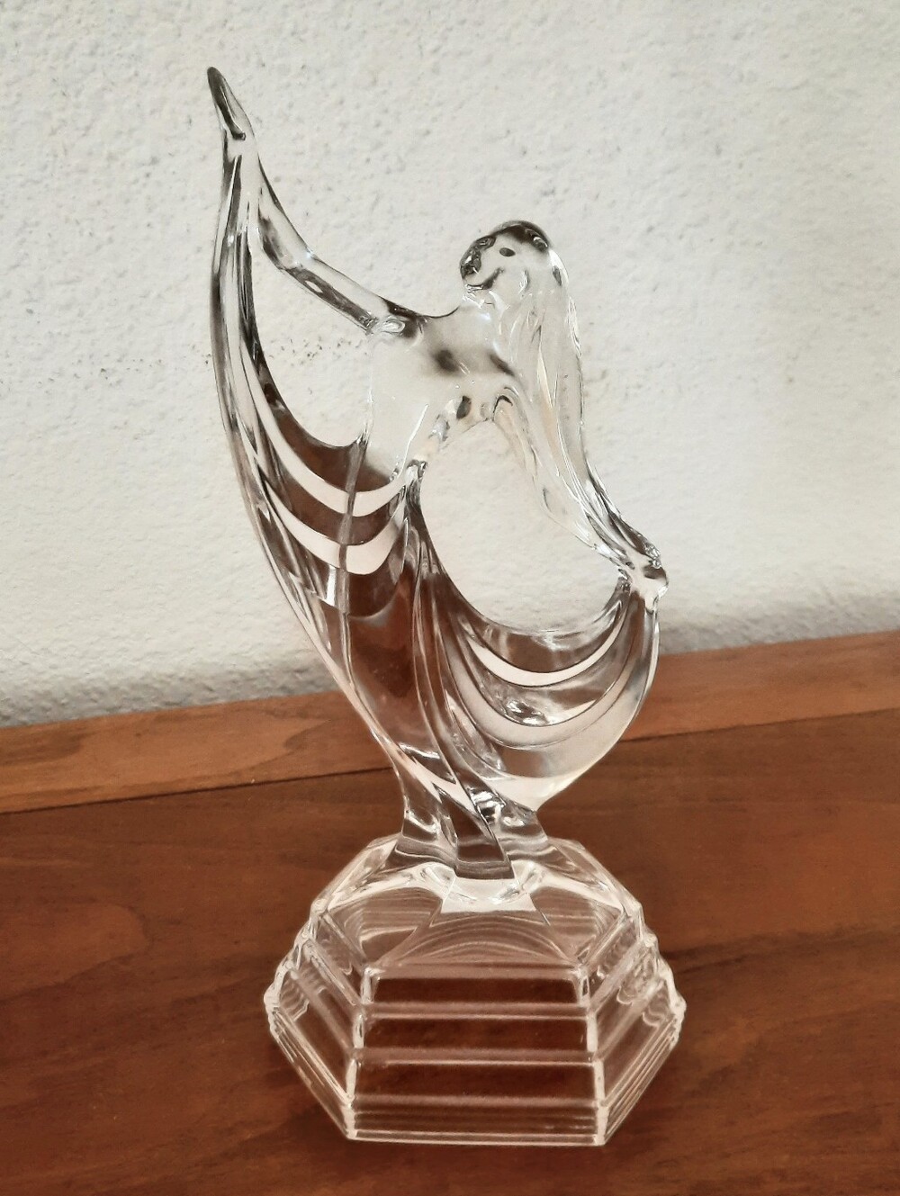 Clear Glass Dancer Figurine Home Art - Clear